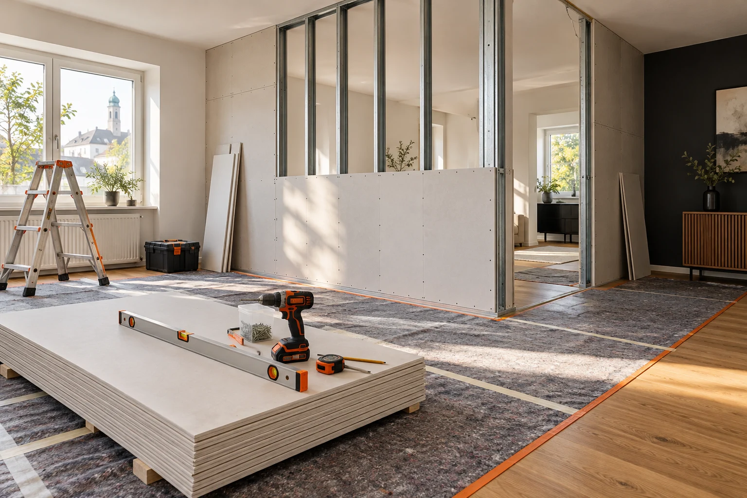 Montage & Ausbau – KI-Beispielmotiv